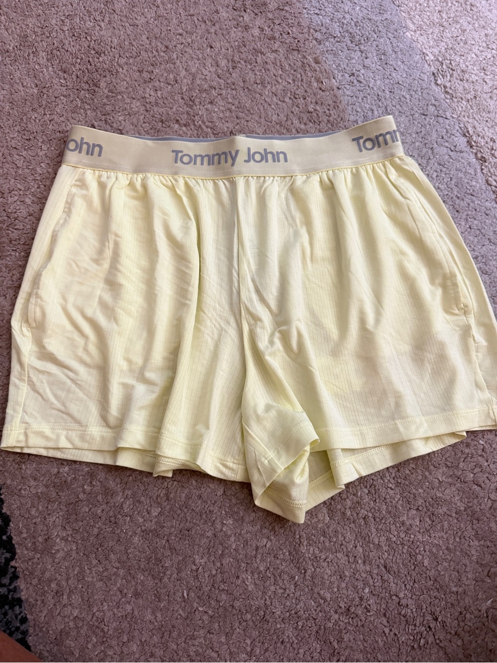 Tommy John Women’s Luminary Green Second Skin Luxe Rib Sleep Shorts- small